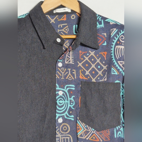 Charmkp XL Tribal Pattern Long Sleeve Shirt - Picture 2 of 4